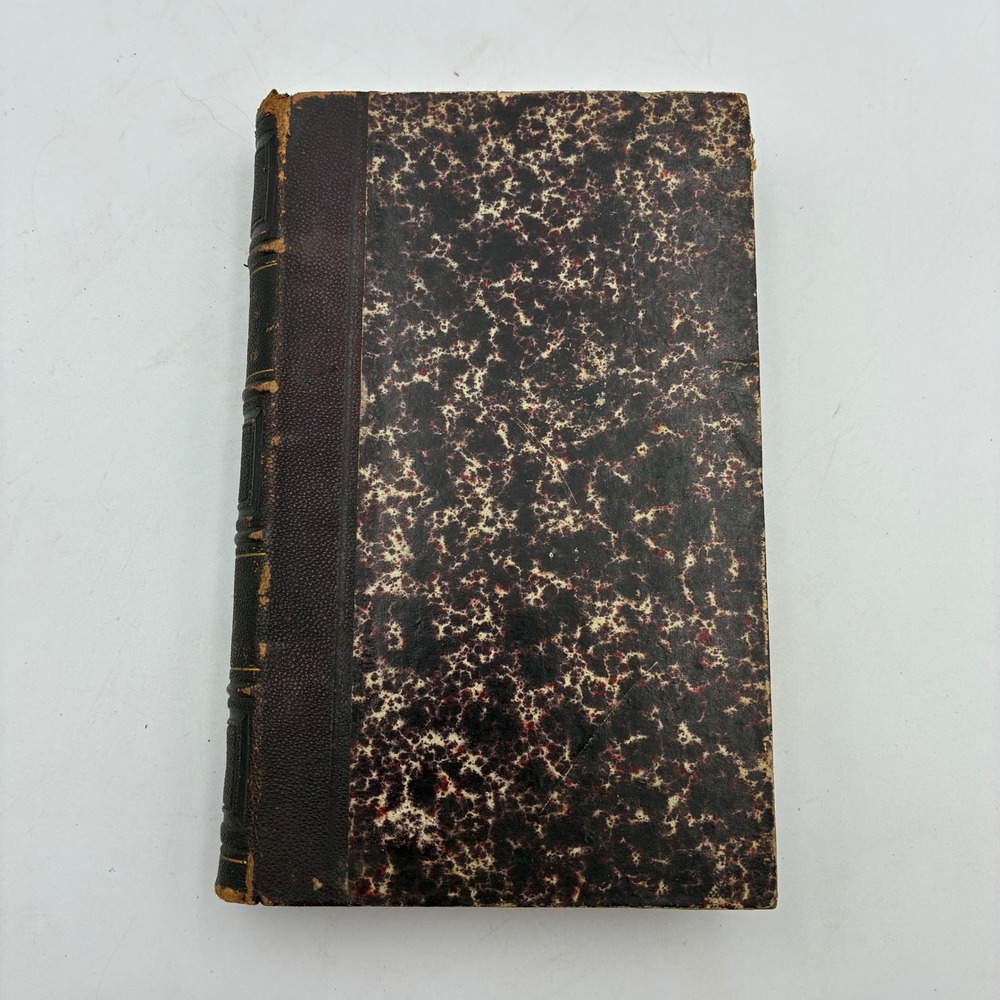 1856 Lettres de Madame de Sevigne Tome 3 French Leather Marbled Antique Book‎